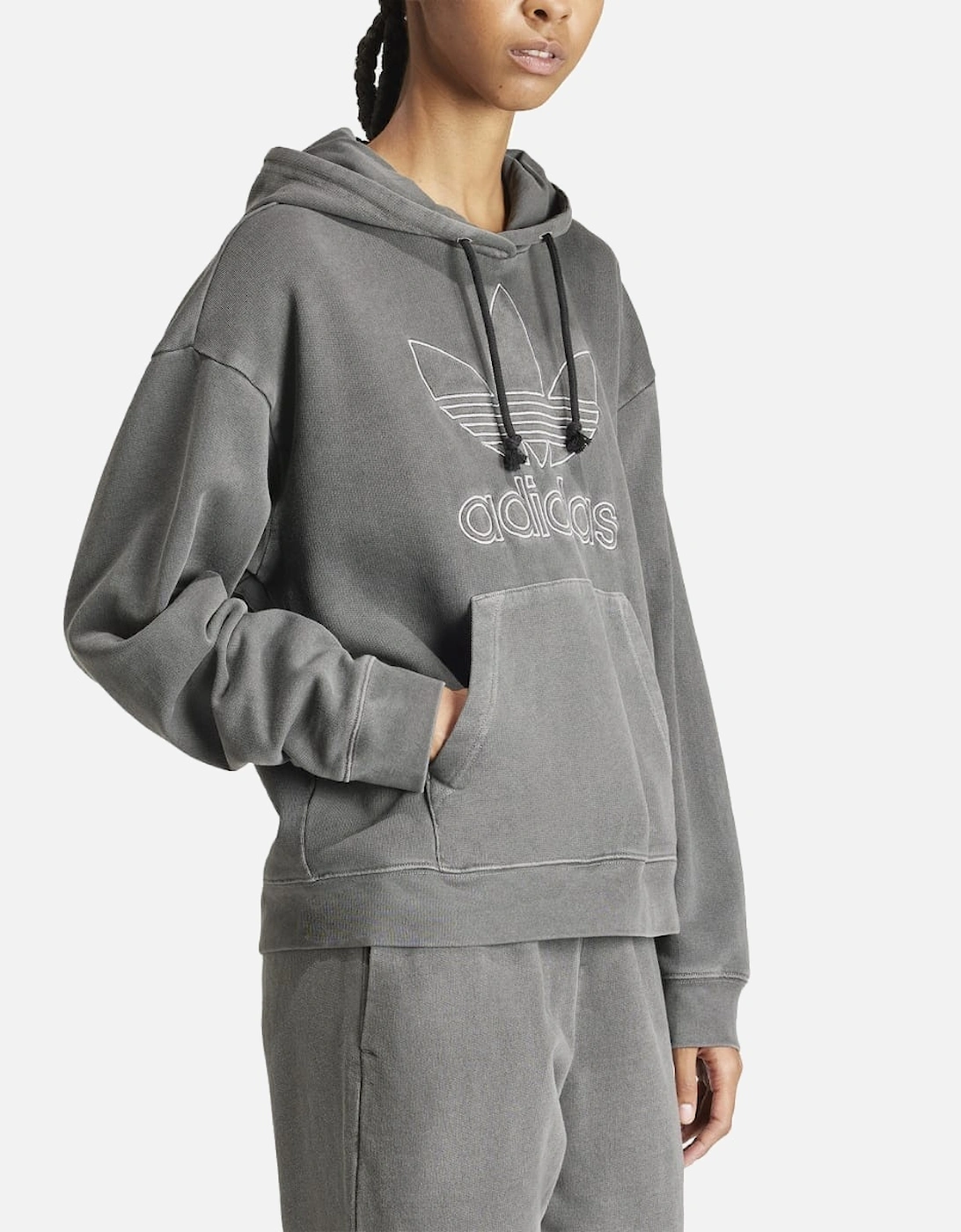 Loose Pullover Hoodie - Oversized Over-the-Head Hoodie
