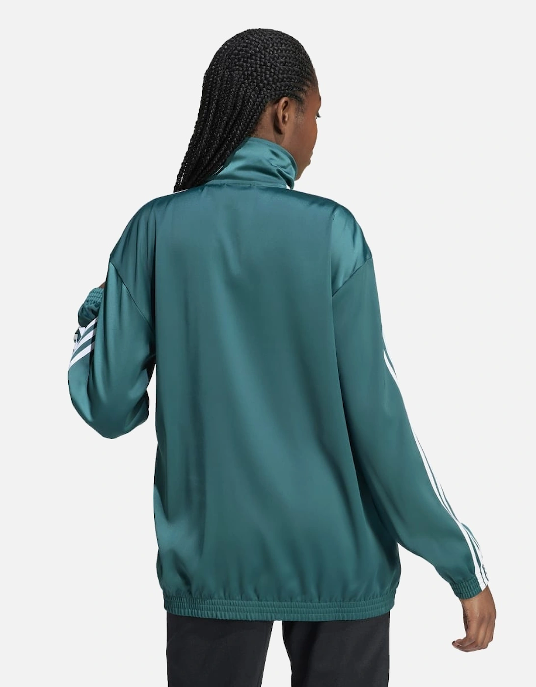 Loose Satin Track Top