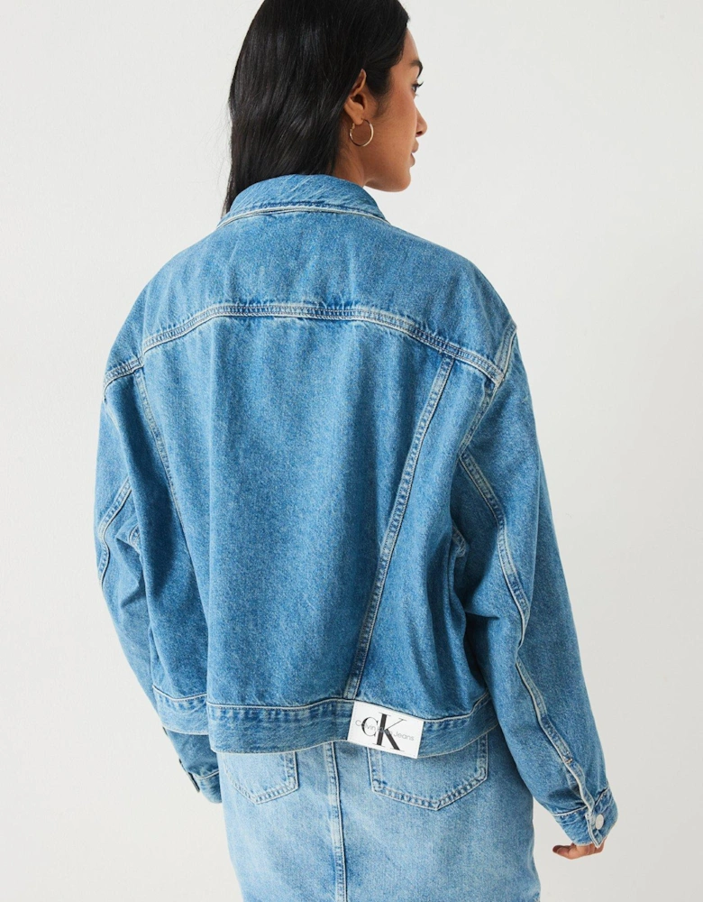 Boxy Denim Jacket - Blue