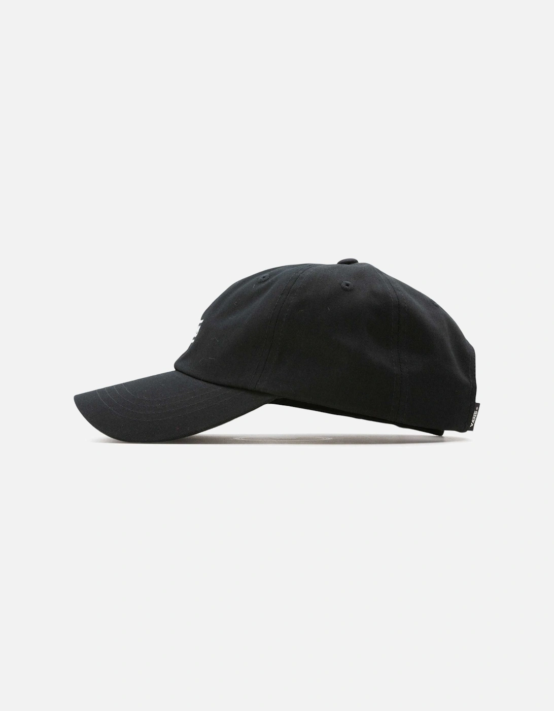 Half Box Curved Bill Jockey Cap - Black