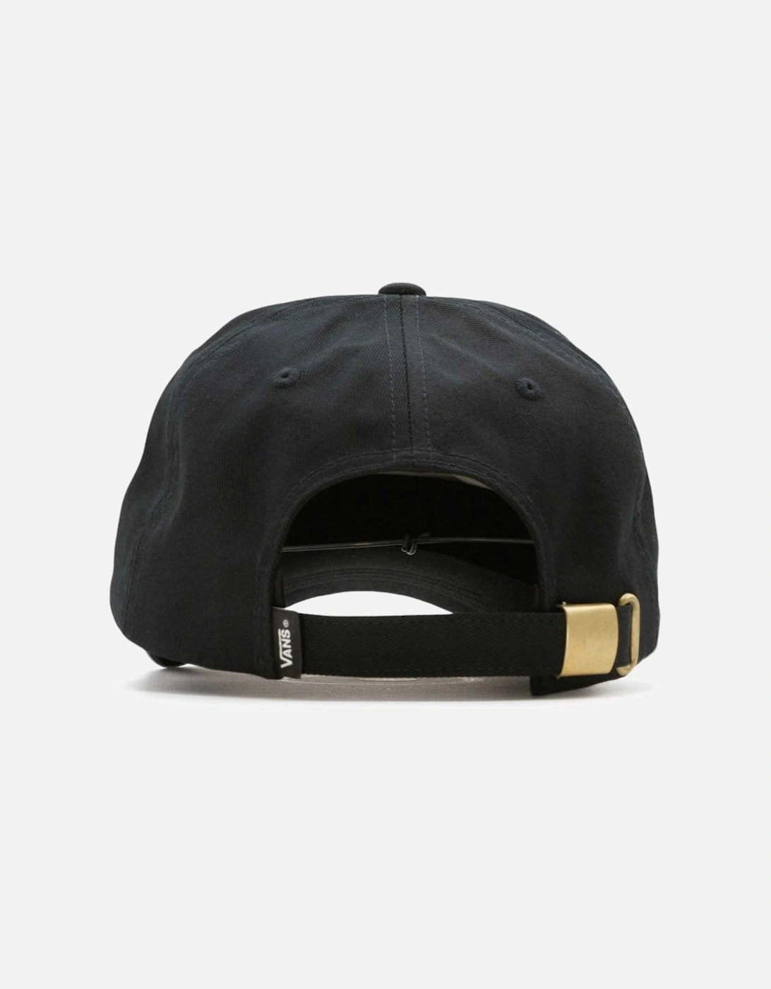 Half Box Curved Bill Jockey Cap - Black