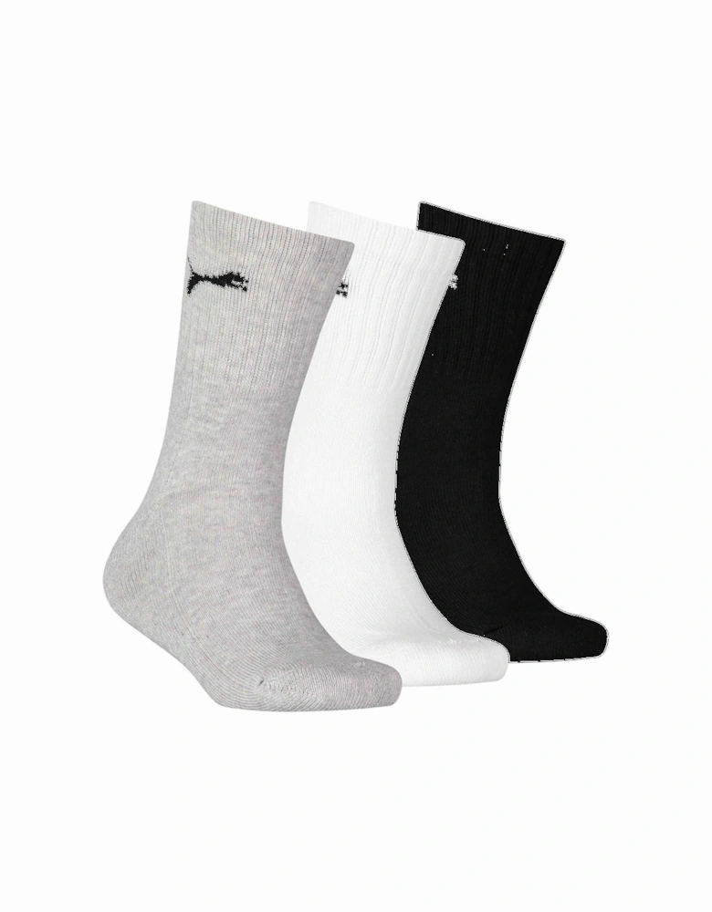 Childrens/Kids Logo Crew Socks (Pack Of 3)