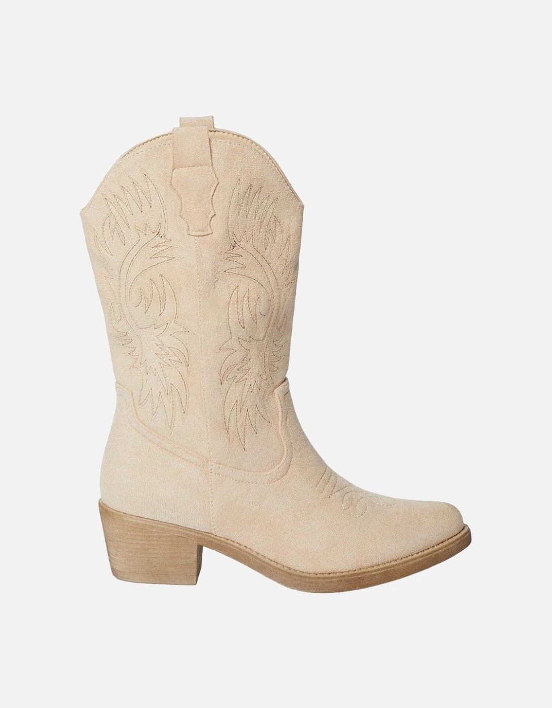 Womens/Ladies Kobi Stitch Detail Cowboy Boots