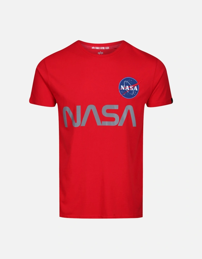 NASA Reflective Logo T-Shirt | Red