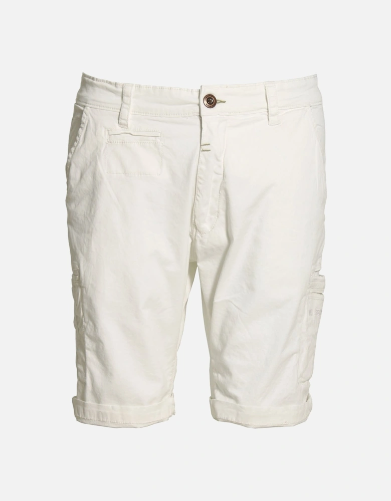 Deck Cargo Shorts White