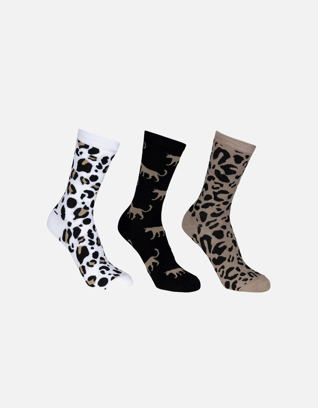 Womens/Ladies Cinco Animal Print Socks (Pack of 3), 6 of 5