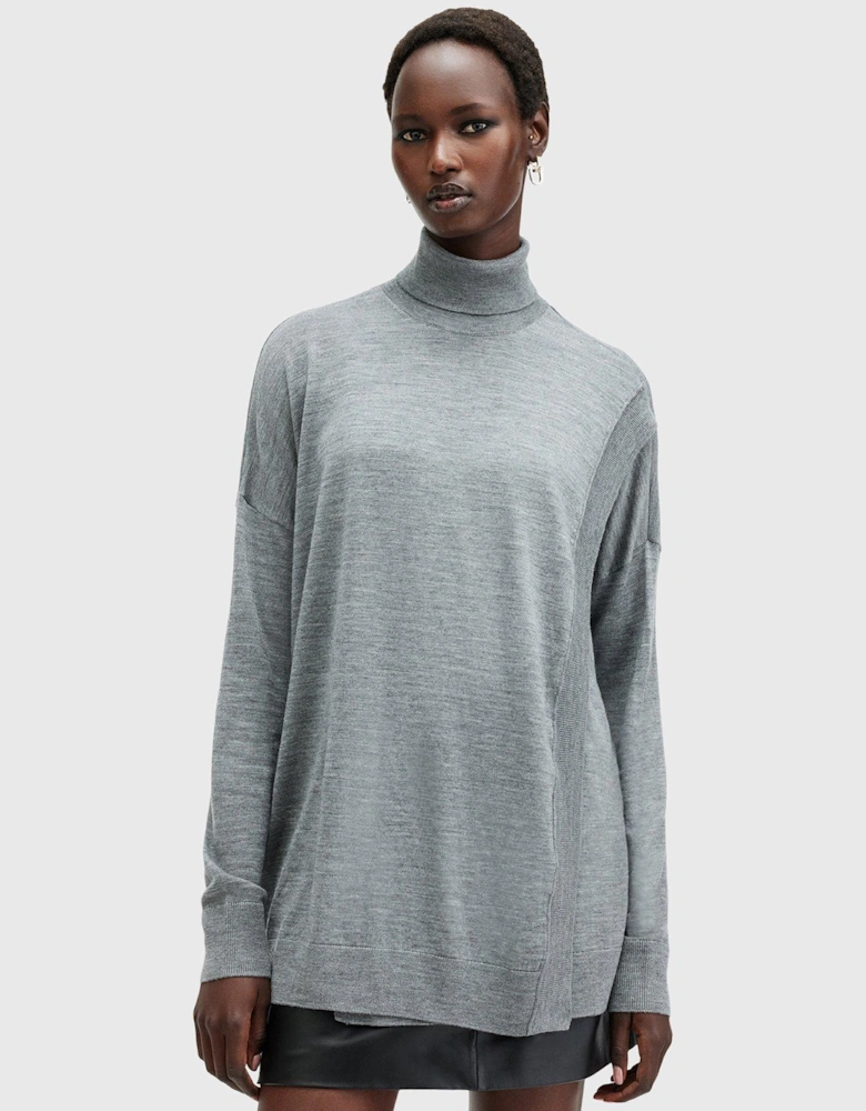 Bern Wrap Jumper - Grey