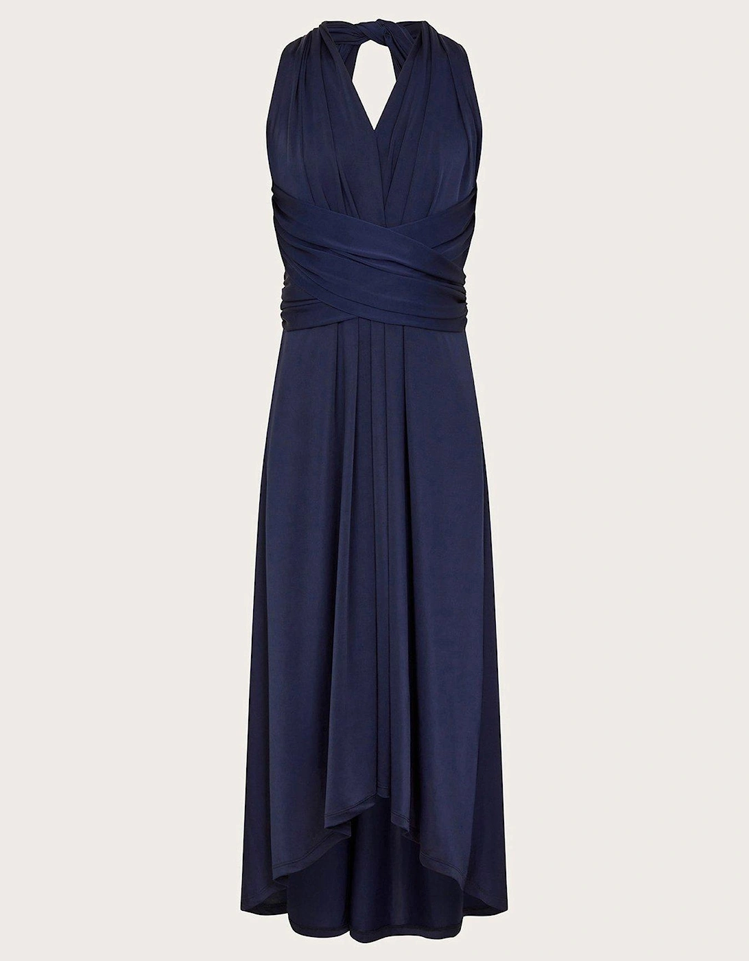 Girls Tia Twist Prom Dress - Navy, 2 of 1