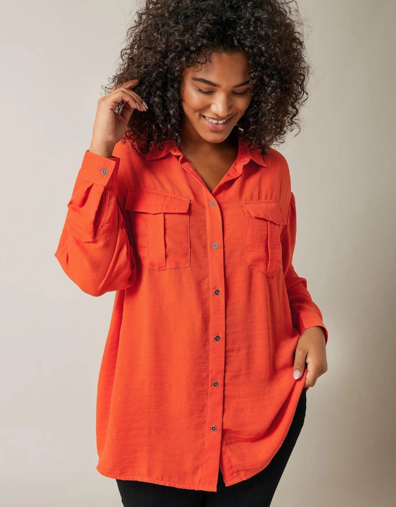 Utility Shirt - Orange