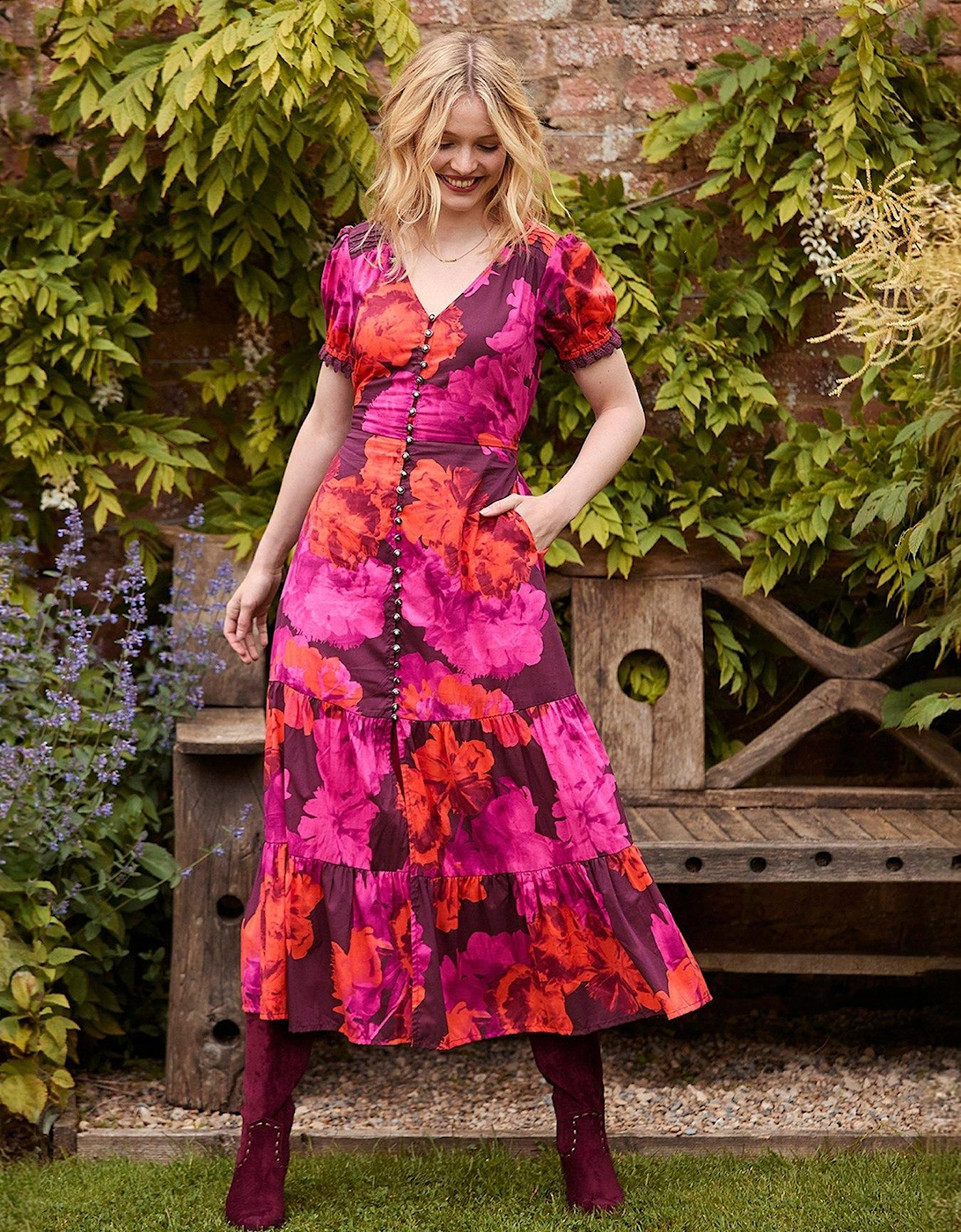 Stunning Florals Dress -pink, 7 of 6