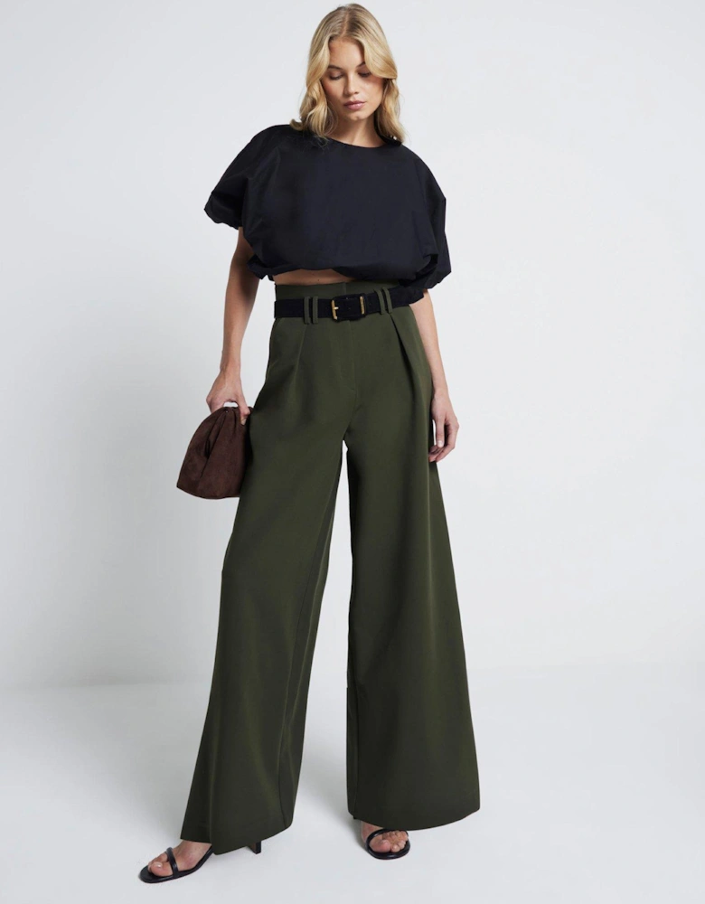 Premium High Waisted Wide Leg Trousers