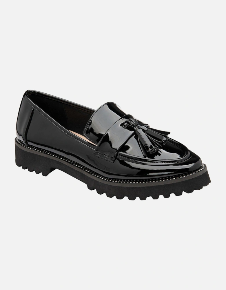 Tavis Chunky Patent Loafer - Black