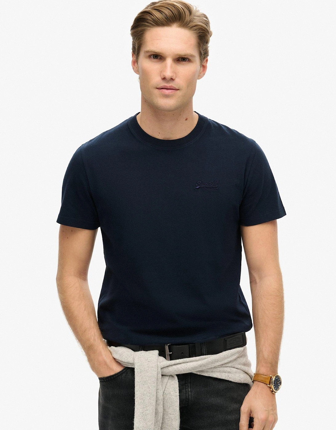 Essential Logo Slim Fit T-Shirt - Navy, 7 of 6