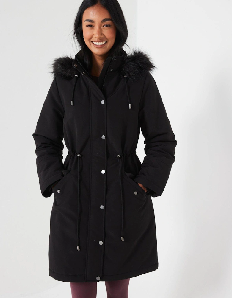 Ultimate Parka Hooded Coat - Black