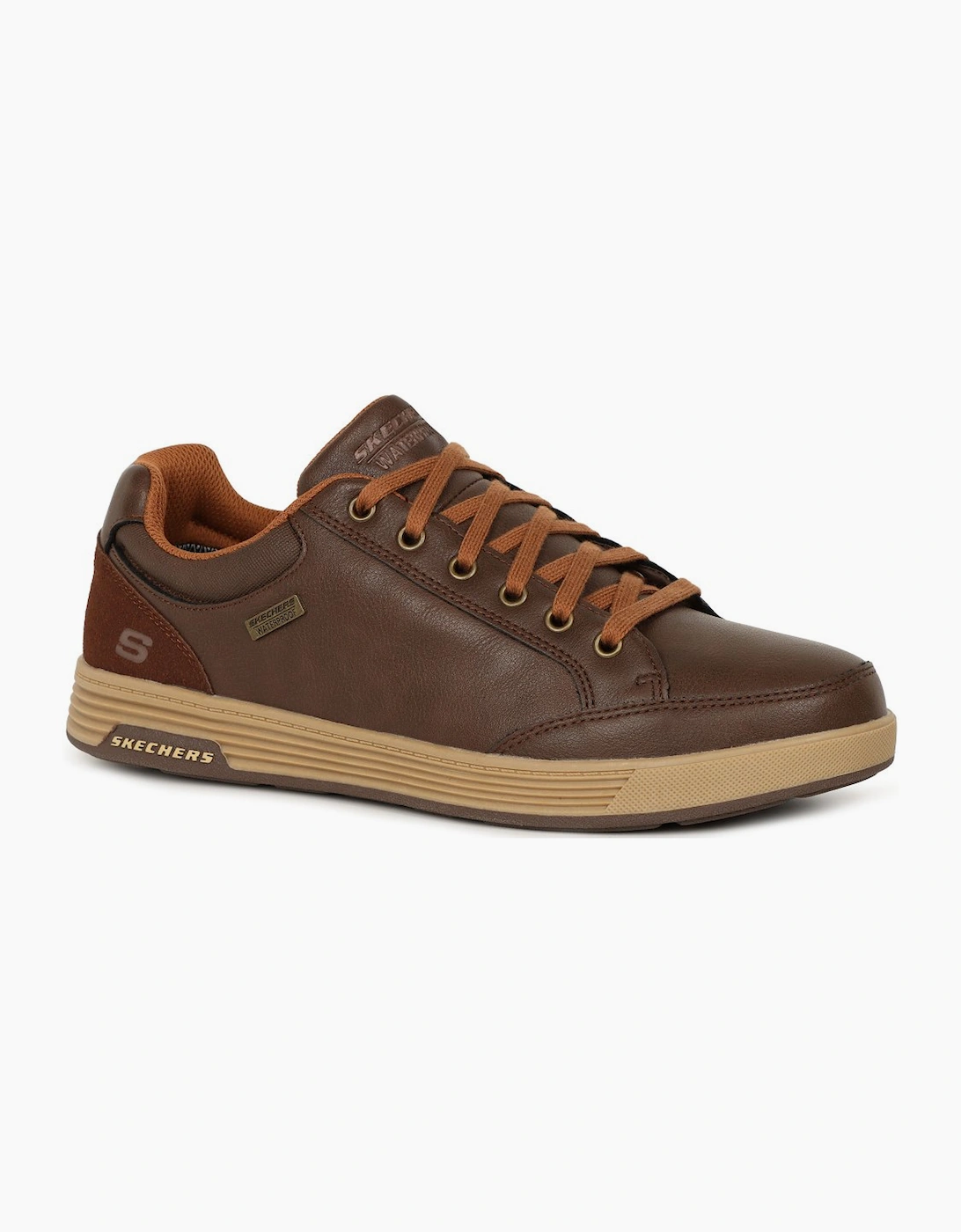Skechers Men's Cavell Sparkman WPF Trainers - Brown - Size: 9