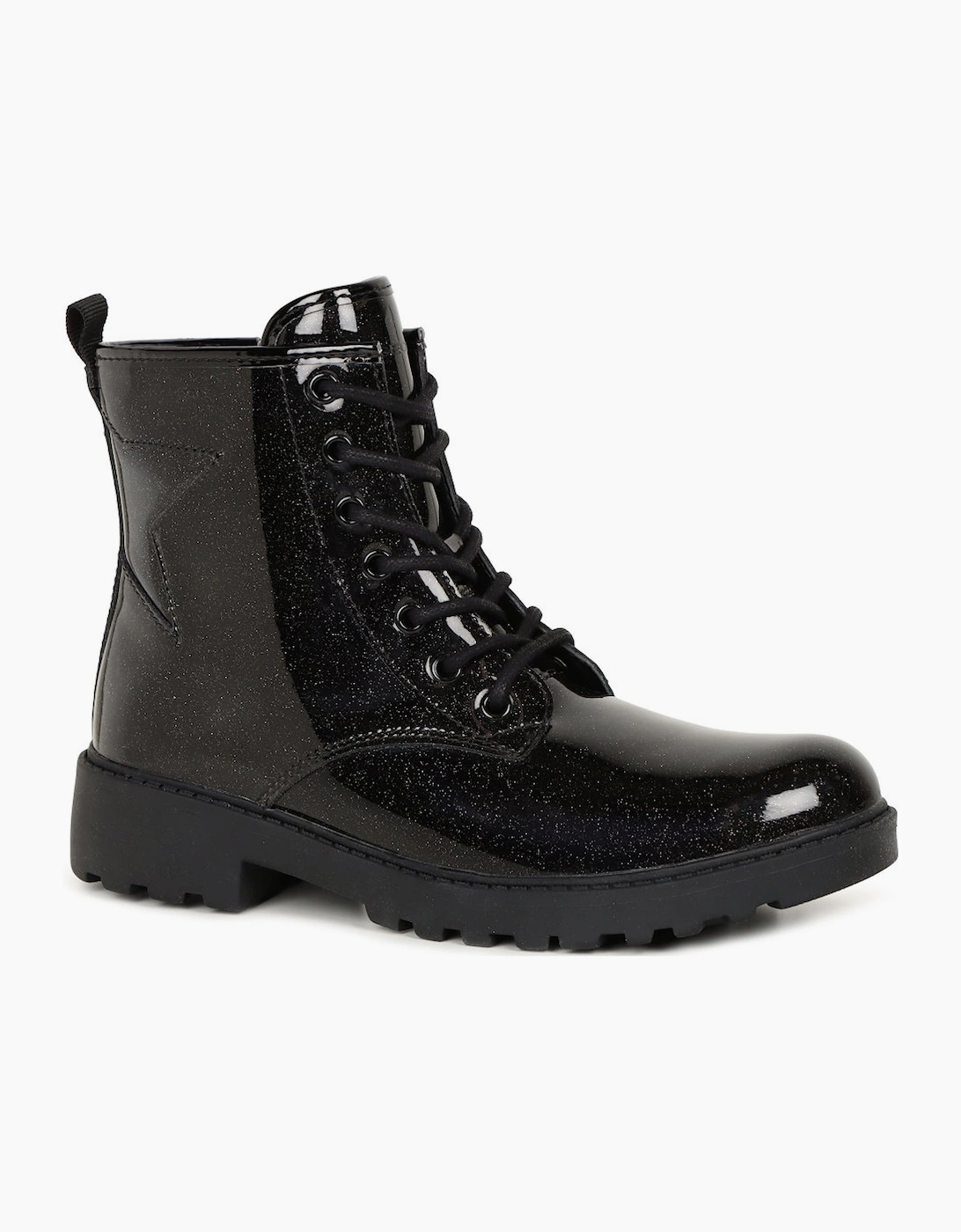 Geox Girls Black Junior Casey Boots - Size 6 (Older)/F (Standard) Kids