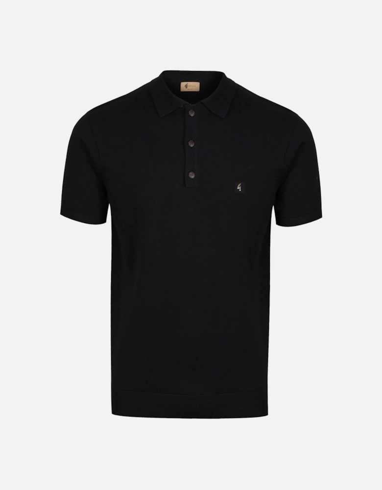 Jackson Short Sleeve Men's Polo Shirt | Black