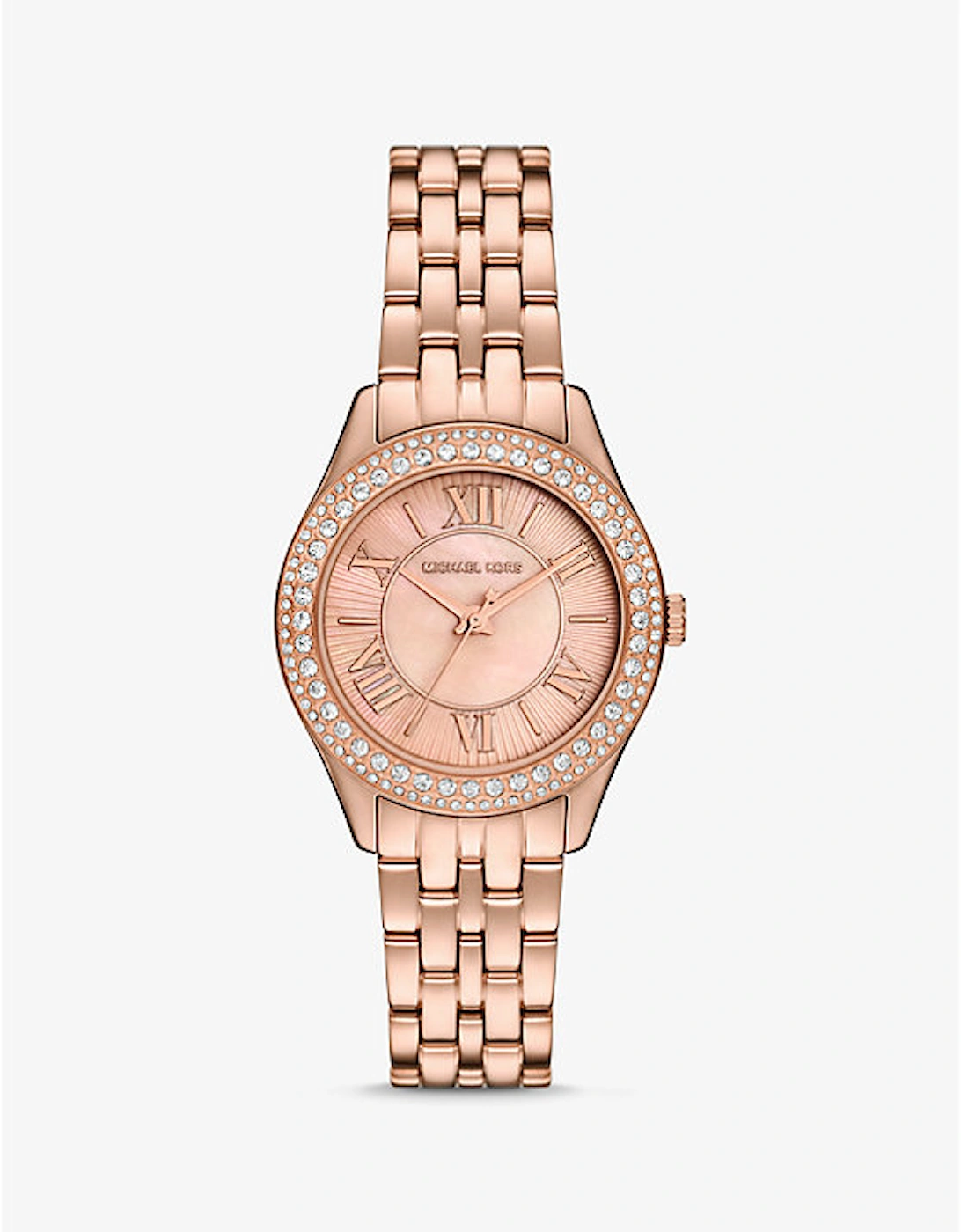 Mini Harlowe Pavé Rose Gold-Tone Watch, 2 of 1