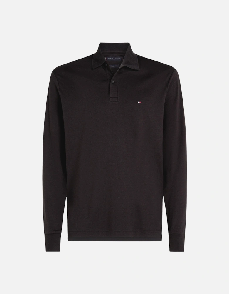 Liquid Cotton Mens Long Sleeve Polo