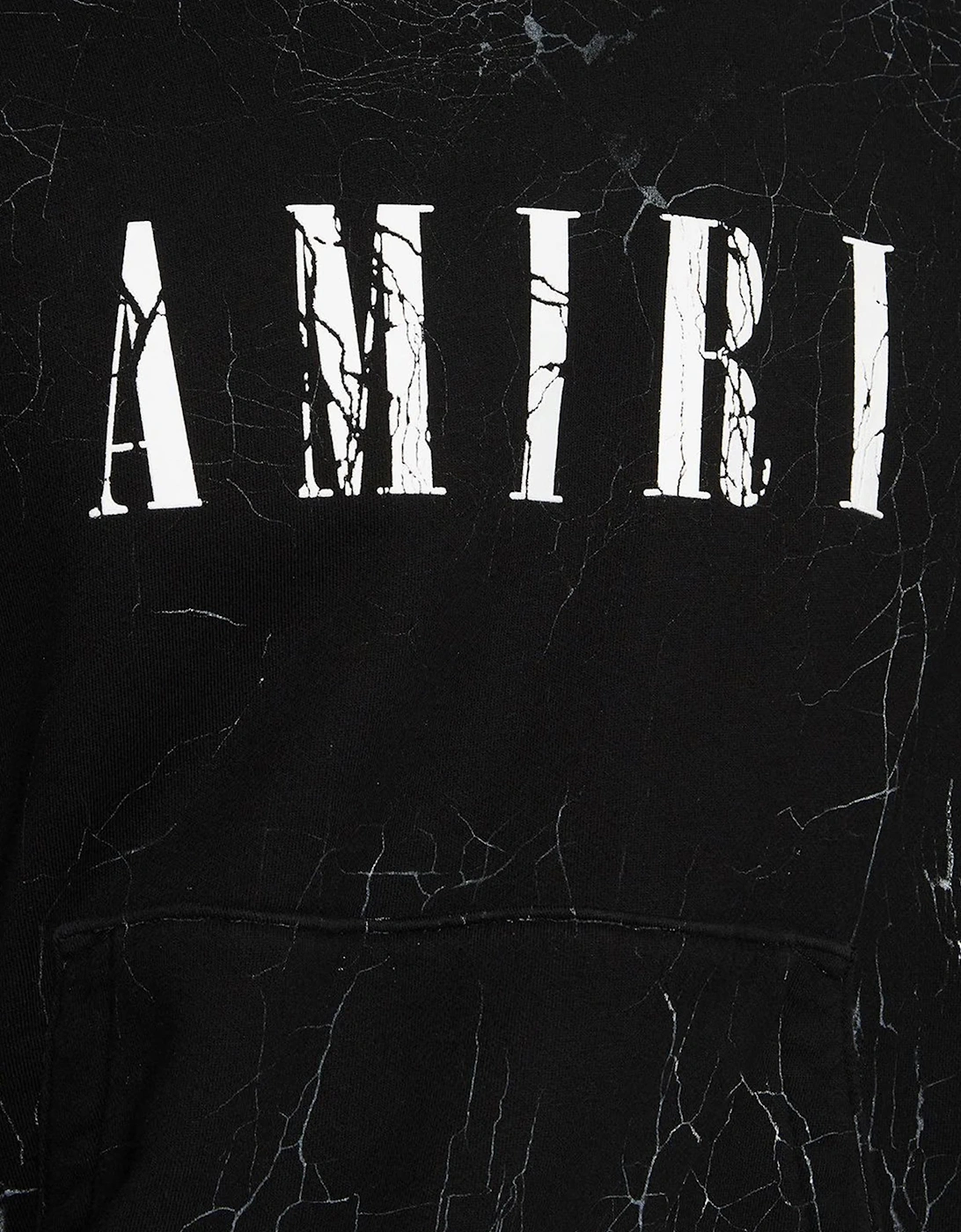Cracked Dye Core Logo Hoodie in Black