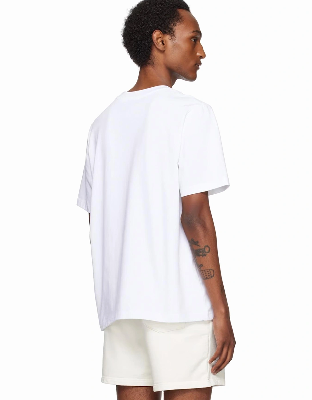 Le Jeu Front Printed Logo T-Shirt in White