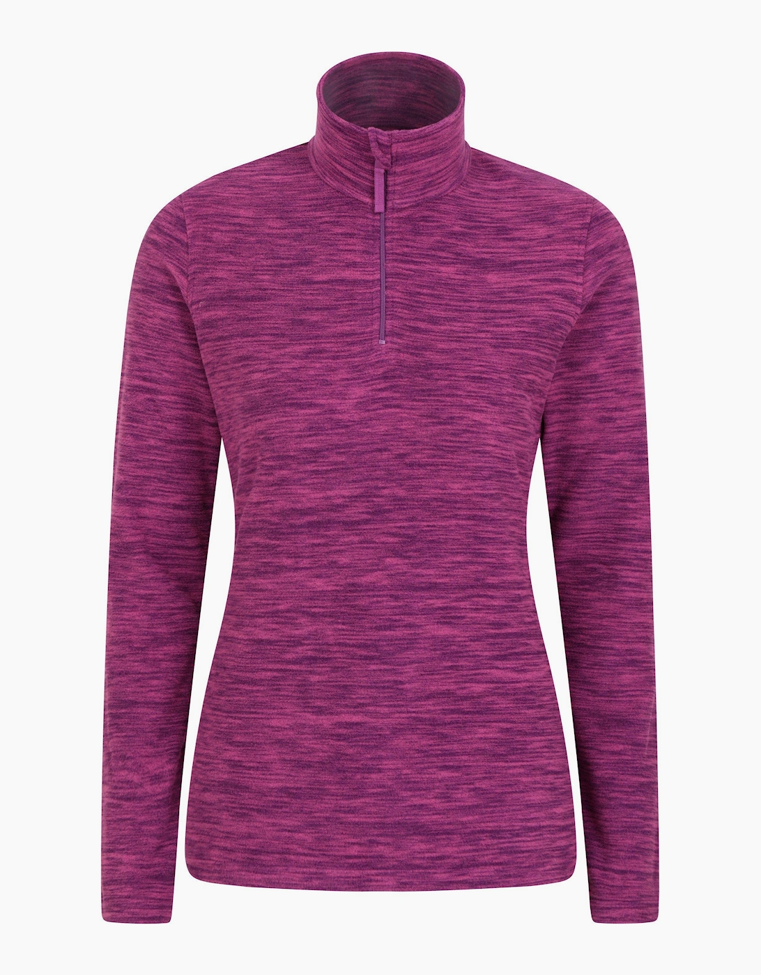 Mountain Warehouse Women's Purple / Snowdon Melange Fleece Top - Size: 12