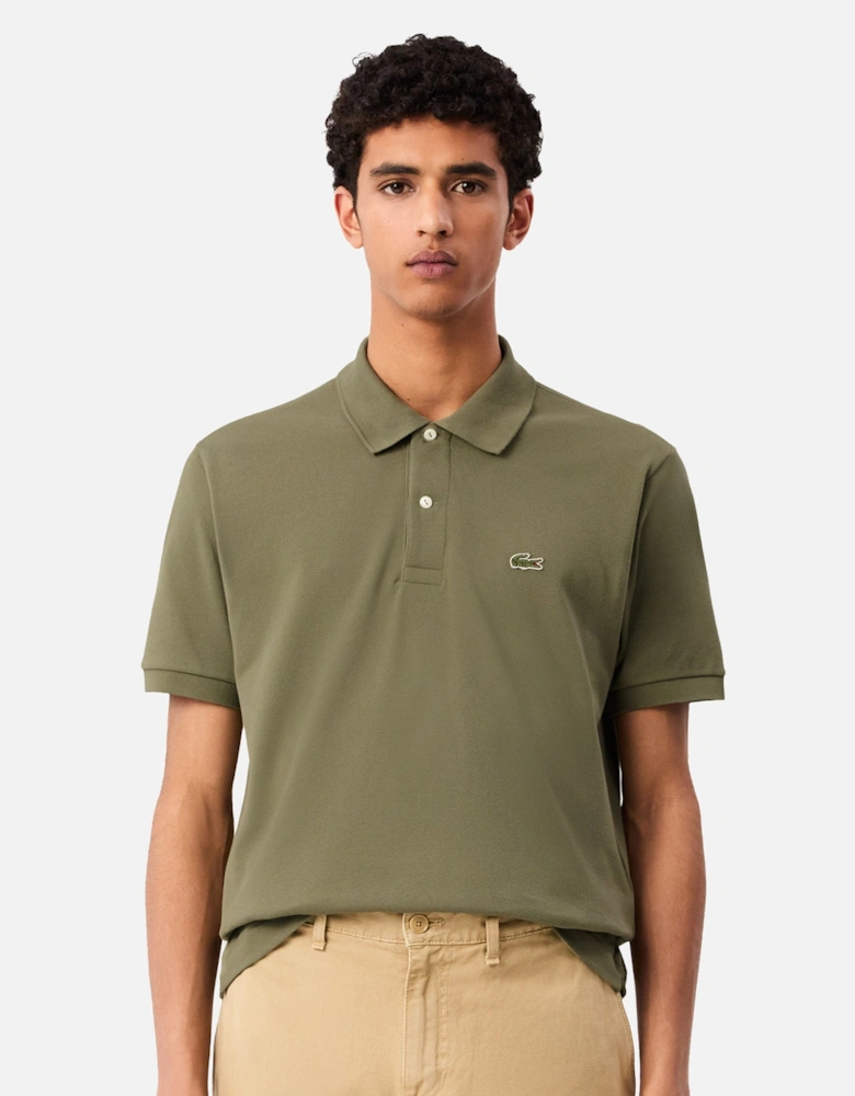 Classic Fit Polo Shirt Khaki Green