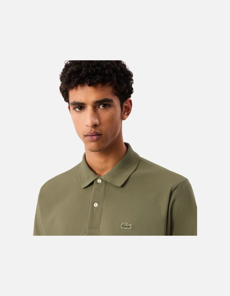 Classic Fit Polo Shirt Khaki Green