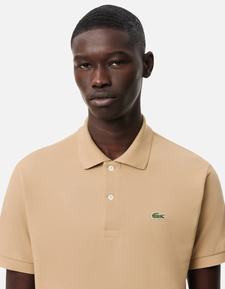 Classic Fit Polo Shirt Beige