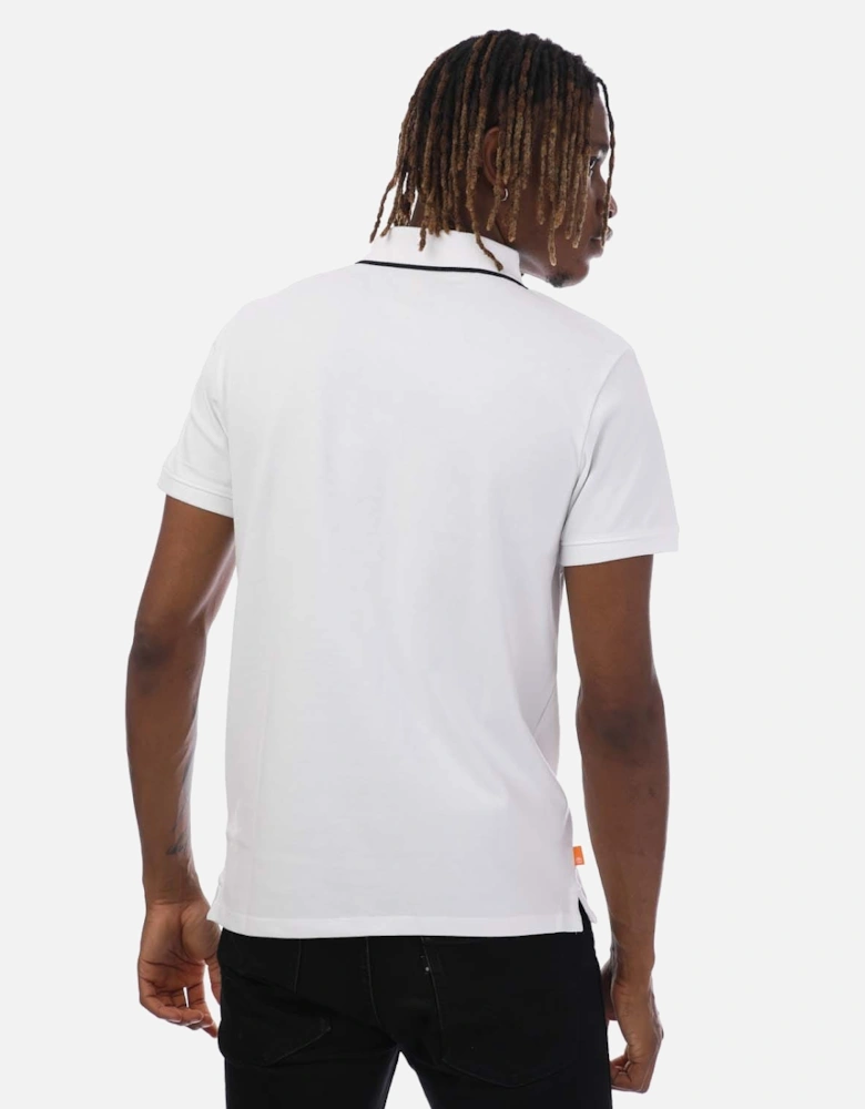 Millers River Printed Neck Polo Shirt