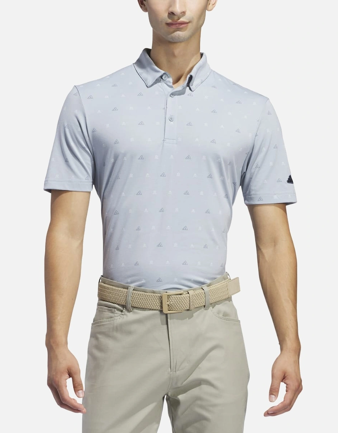 Go-To Mini-Crest Print Golf Polo Shirt