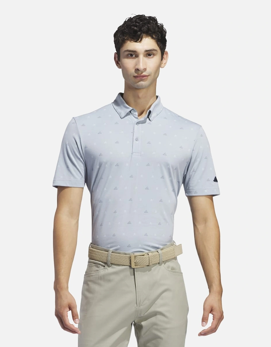 Go-To Mini-Crest Print Golf Polo Shirt