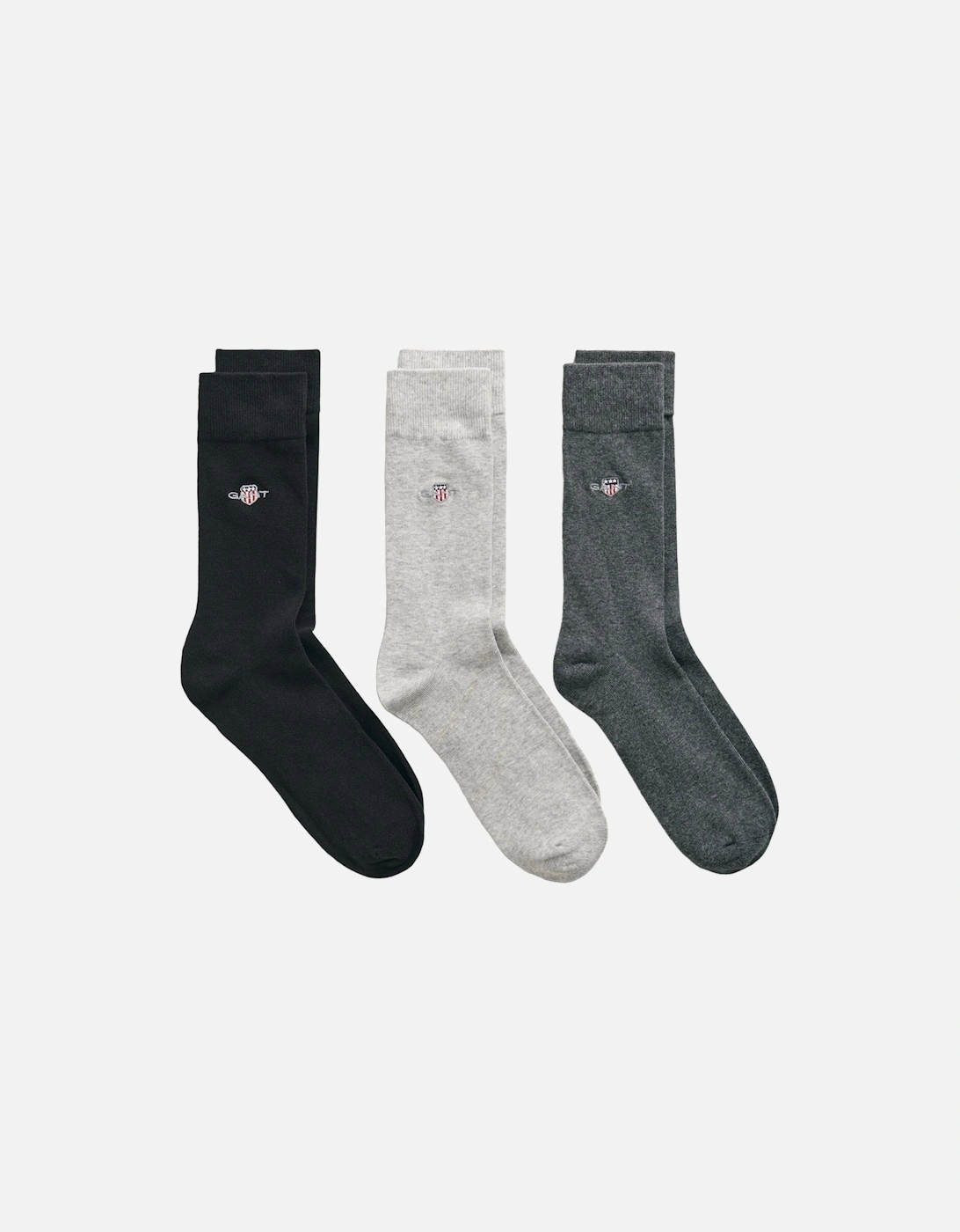3-Pack Shield Socks, Charcoal Melange, 2 of 1