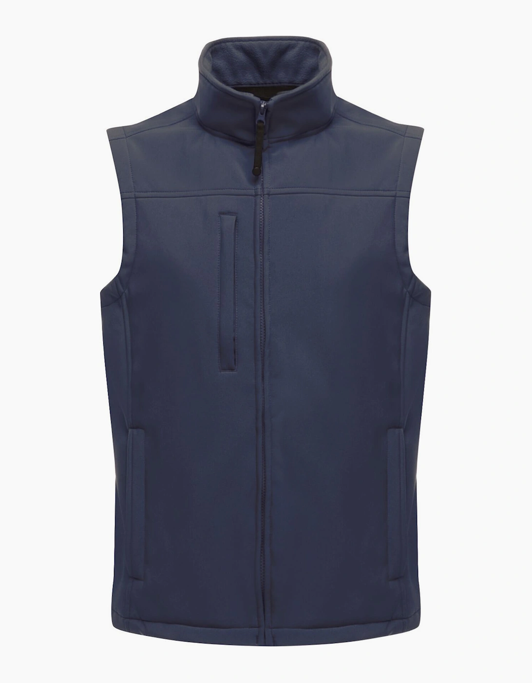 Men's Regatta Mens Flux Softshell Bodywarmer / Sleeveless Jacket (Water Repellent & Wind Resistant) - Navy - Size: 44/Regular