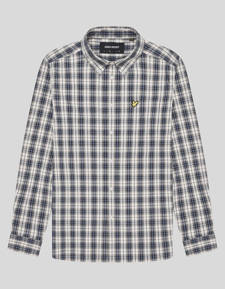 Washed Check Poplin Shirt