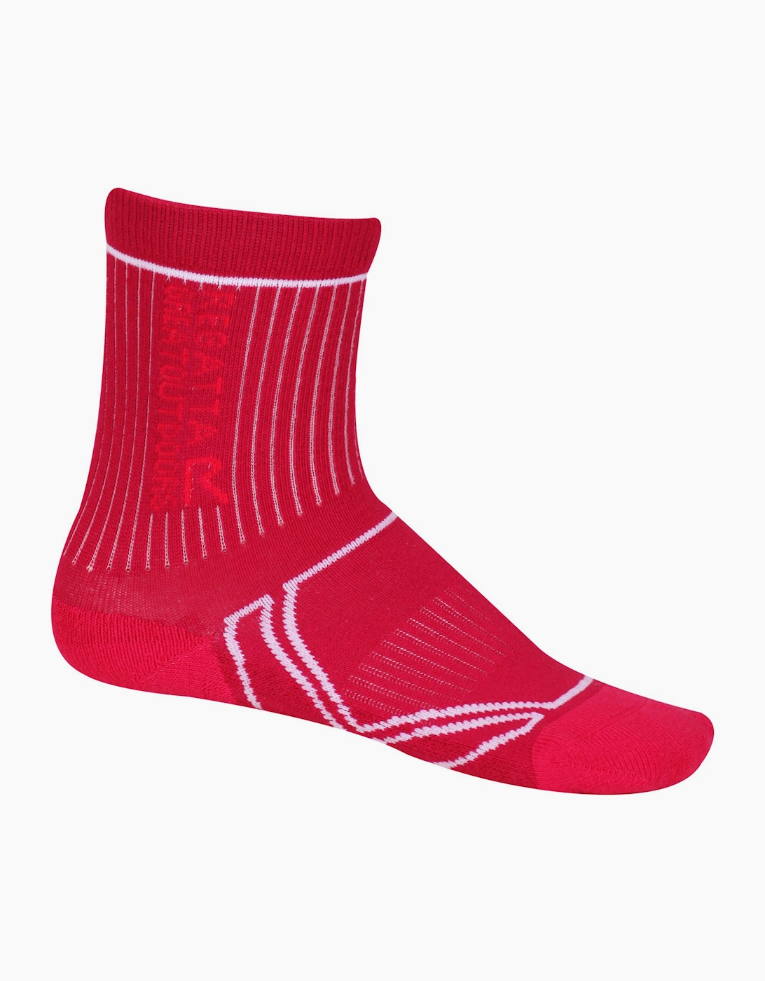 Regatta Unisex Pink/Red Great Outdoors Childrens/ 2 Season Coolmax Trek & Trail Socks - Size: 10.5/11/11.5/12/12.5/10 Kids