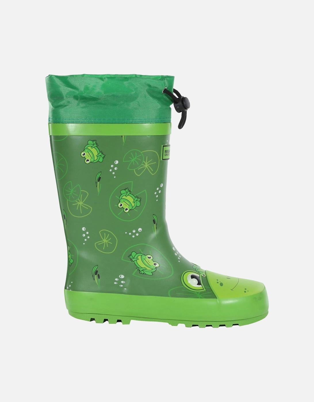 Childrens/Kids Mudplay Jnr Frog Square Wellington Boots