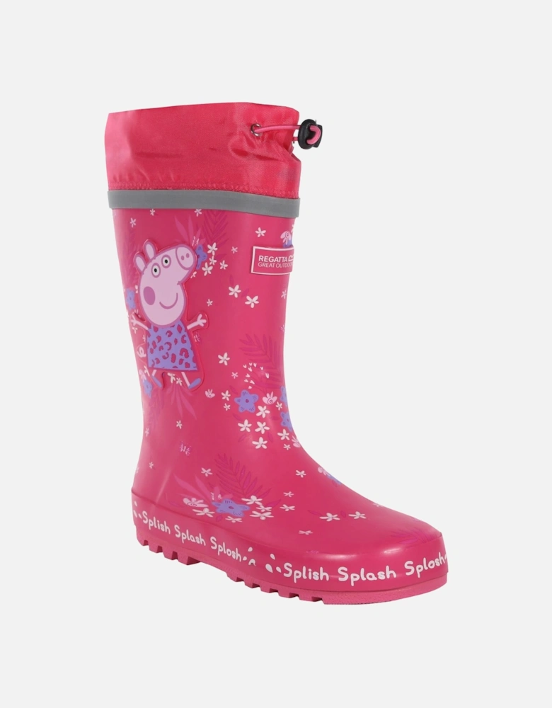 Childrens/Kids Splash Peppa Pig Tropical Wellington Boots