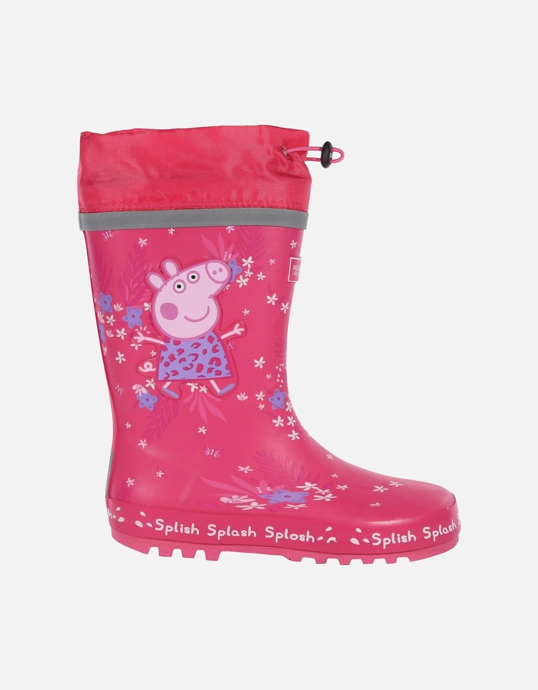 Childrens/Kids Splash Peppa Pig Tropical Wellington Boots