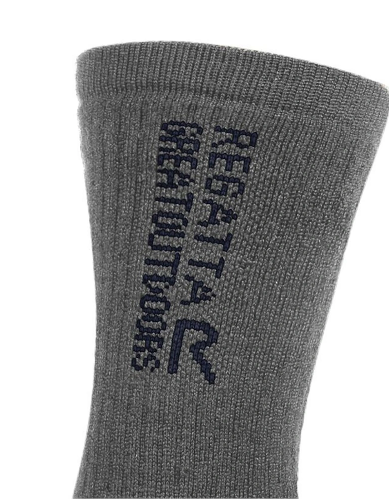 Unisex Adult Wool Hiking Boot Socks (Pack of 2)