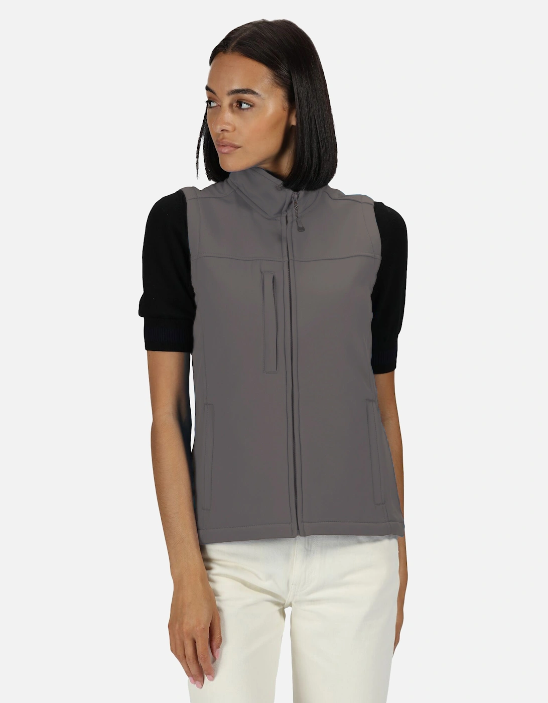 Womens/Ladies Flux Softshell Bodywarmer / Sleeveless Jacket (Water Repellent & Wind Resistant)