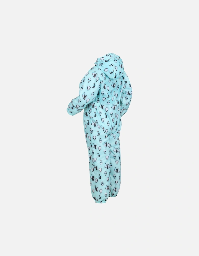 Childrens/Kids Printed Splat II Hooded Rainsuit