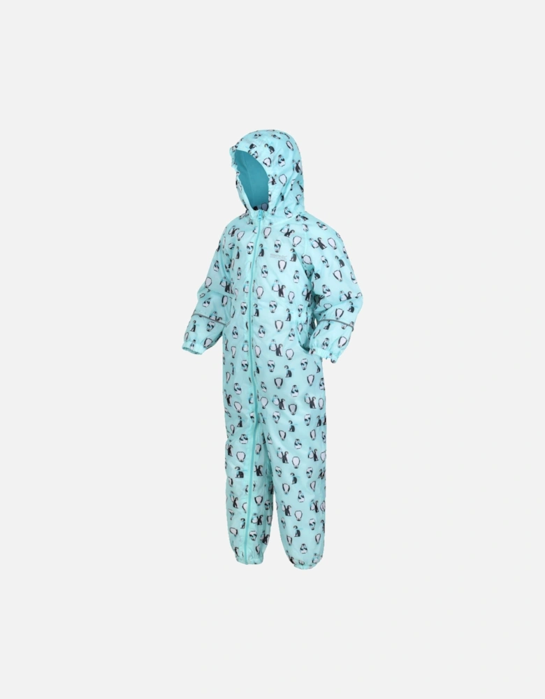 Childrens/Kids Printed Splat II Hooded Rainsuit