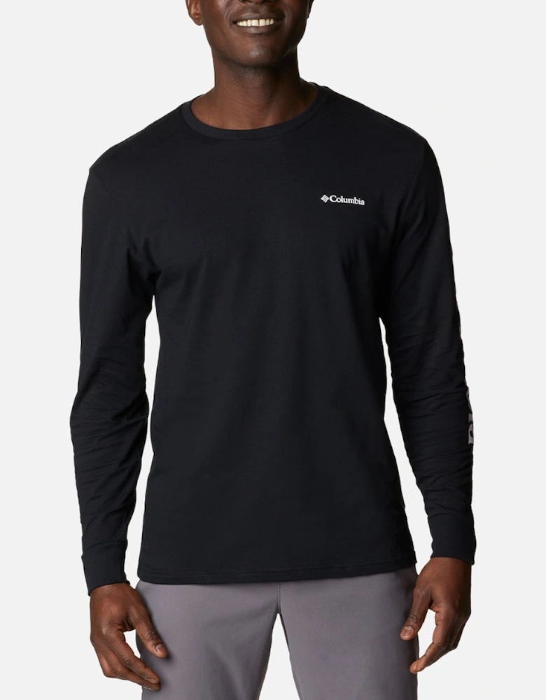 Men's North Cascades™ Long Sleeve Tee Black/CSC Box