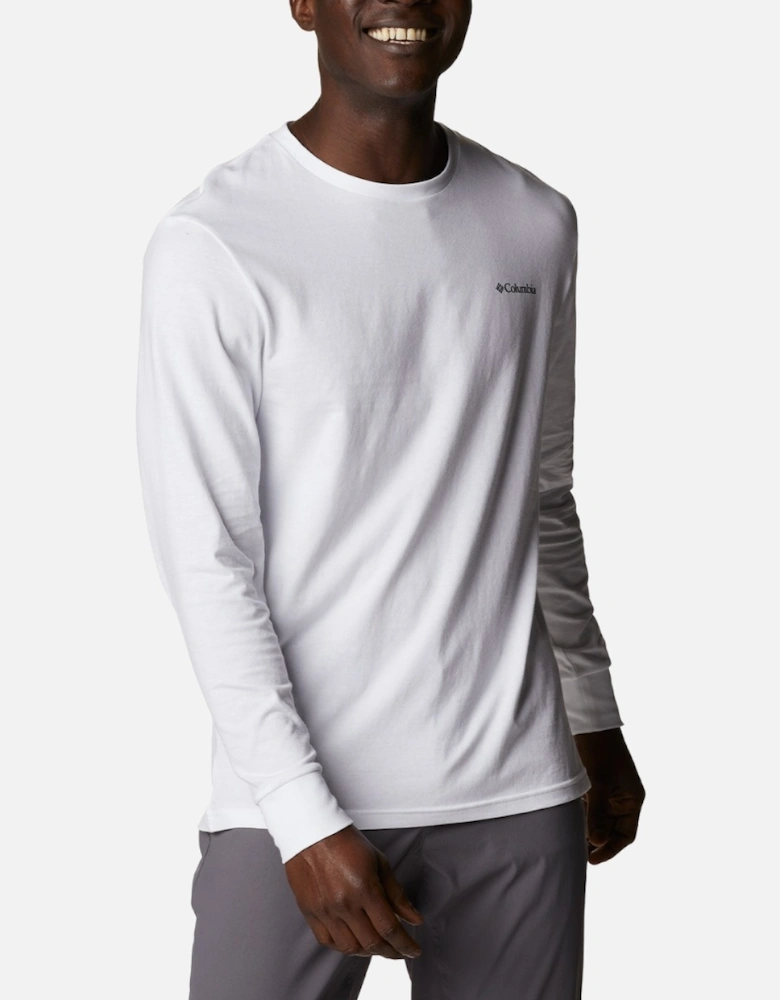 Men's North Cascades™ Long Sleeve Tee White/CSC Box