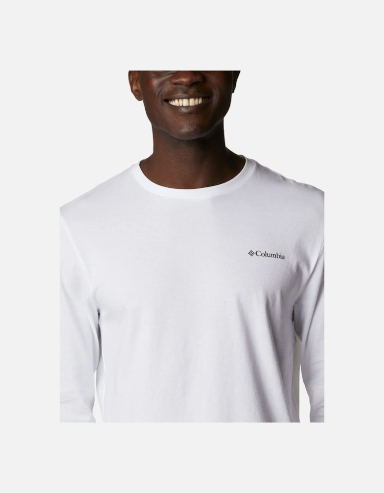 Men's North Cascades™ Long Sleeve Tee White/CSC Box