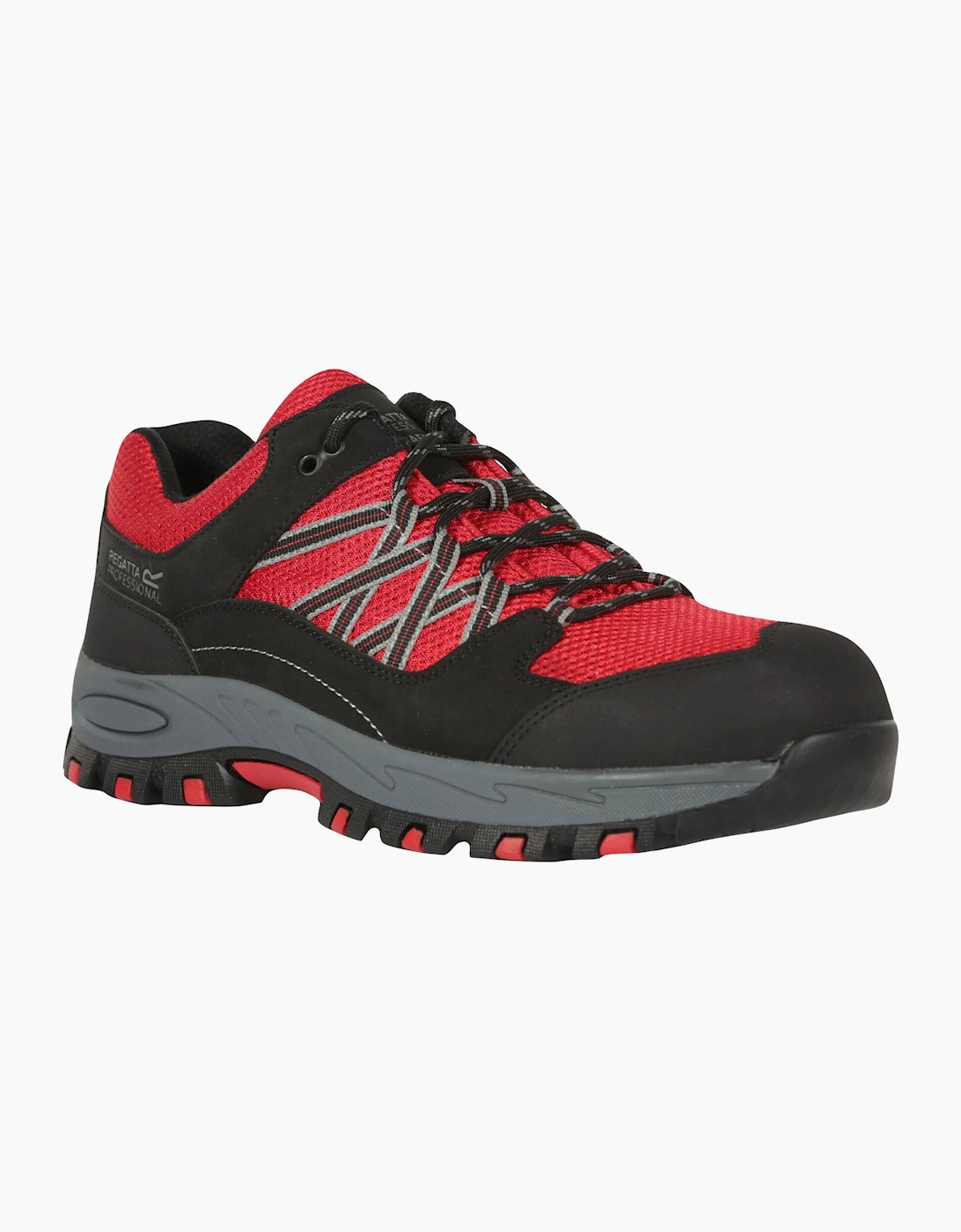 Regatta Unisex Red/Multi Adult Sandstone Safety Trainers - : 7/7 Size 7 Uk