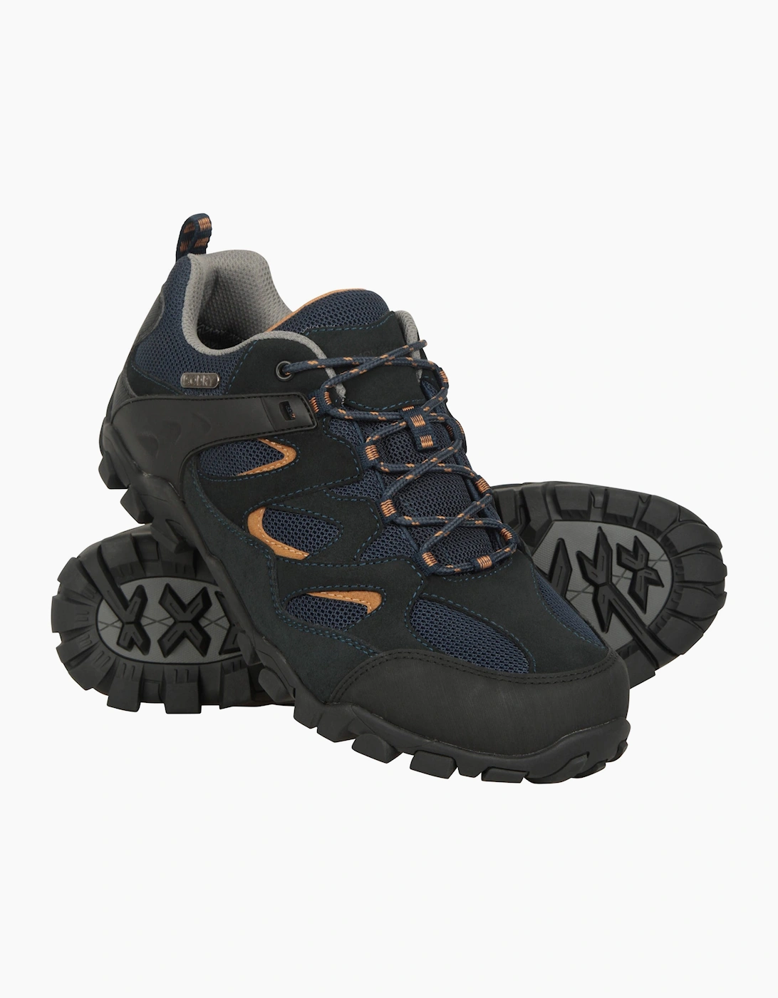 Mountain Warehouse Men's Mountain Warehouse Mens Curlews Waterproof Suede Walking Shoes - Navy
