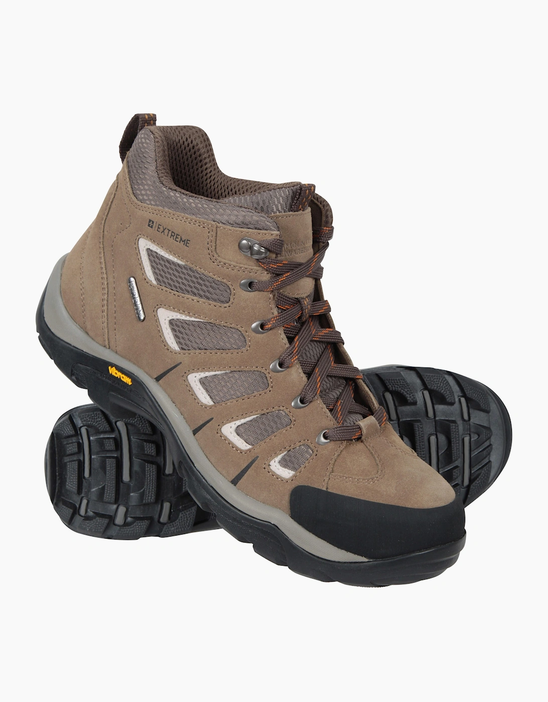 Mountain Warehouse Men's Mountain Warehouse Mens Field Extreme Suede Wide Walking Boots - Brown