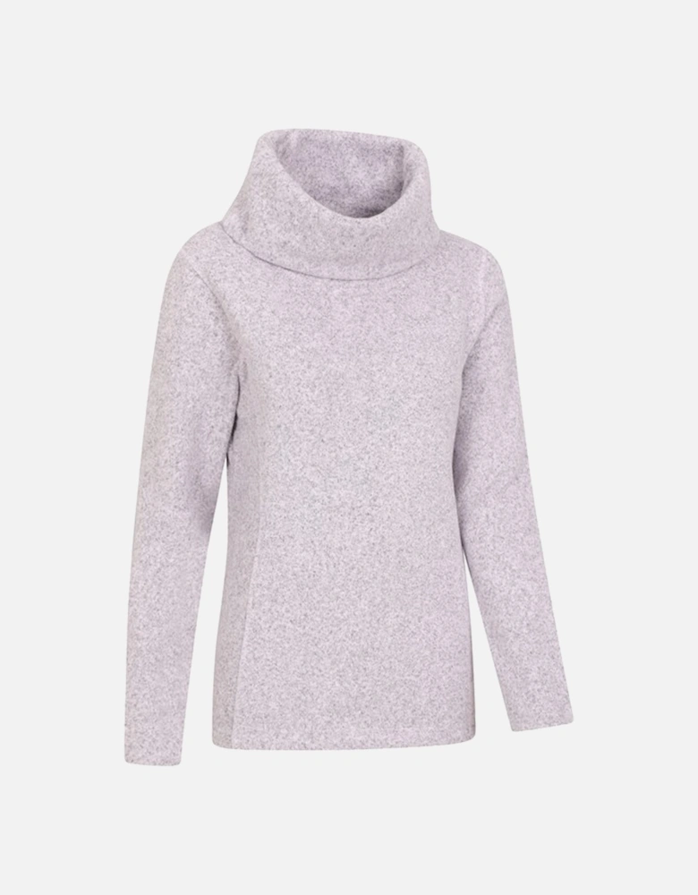 Womens/Ladies Cowl Neck Fleece Top